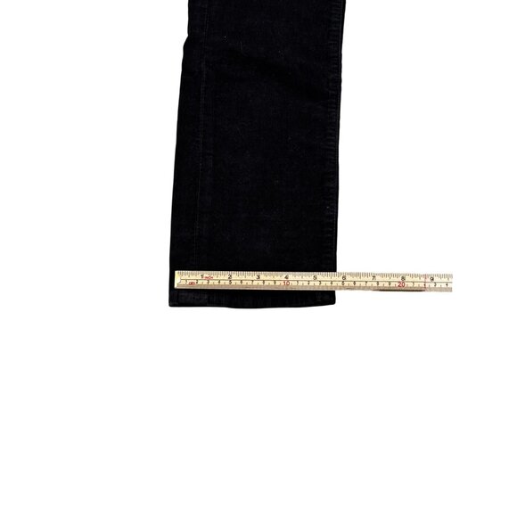 7 For All Mankind Black Corduroy Jeans Size 26 Mid-Rise Straight Leg Womens Pant - Picture 13 of 13